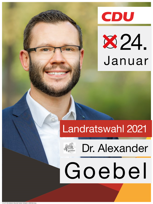 Landratswahl 2021 im Salzlandkreis - Unser Kandidat zum Landrat Dr. Alexander Goebel